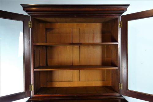 SMALL WILLIAM IV MAHOGANY BOOKCASE ON CHEST - ADDITIONAL PHOTO 6