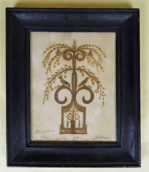 ANTIQUE PAIR OF FRENCH LOVE TOKEN PICTURES - ADDITIONAL PHOTO 7