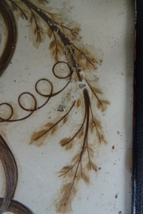 ANTIQUE PAIR OF FRENCH LOVE TOKEN PICTURES - ADDITIONAL PHOTO 4
