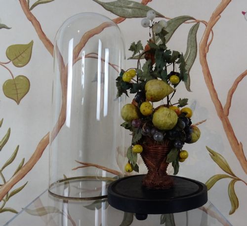 19TH CENTURY STILL LIFE OF FRUITS UNDER A GLASS DOME - ADDITIONAL PHOTO 7