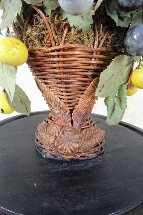 19TH CENTURY STILL LIFE OF FRUITS UNDER A GLASS DOME - ADDITIONAL PHOTO 2