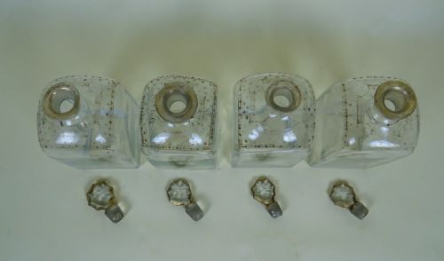 FOUR ANTIQUE GEORGIAN GLASS SPIRIT DECANTERS - ADDITIONAL PHOTO 2
