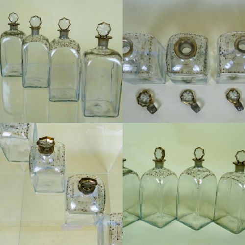 FOUR ANTIQUE GEORGIAN GLASS SPIRIT DECANTERS - ADDITIONAL PHOTO 7