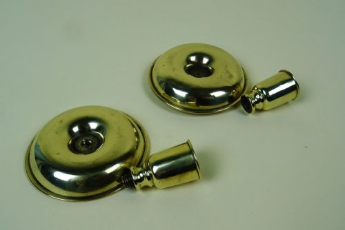 PAIR OF BRASS CAMPAIGN BRIGHTON BUN TRAVELLING CANDLESTICKS - ADDITIONAL PHOTO 6