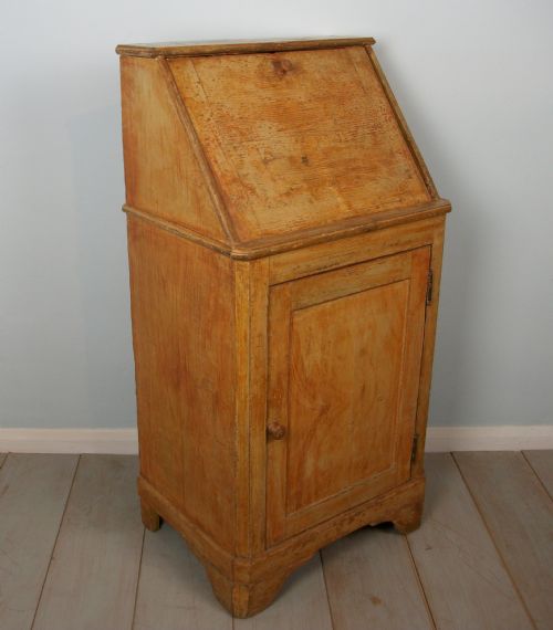 ANTIQUE ITALIAN PAINTED BUREAU CABINET - ADDITIONAL PHOTO 2