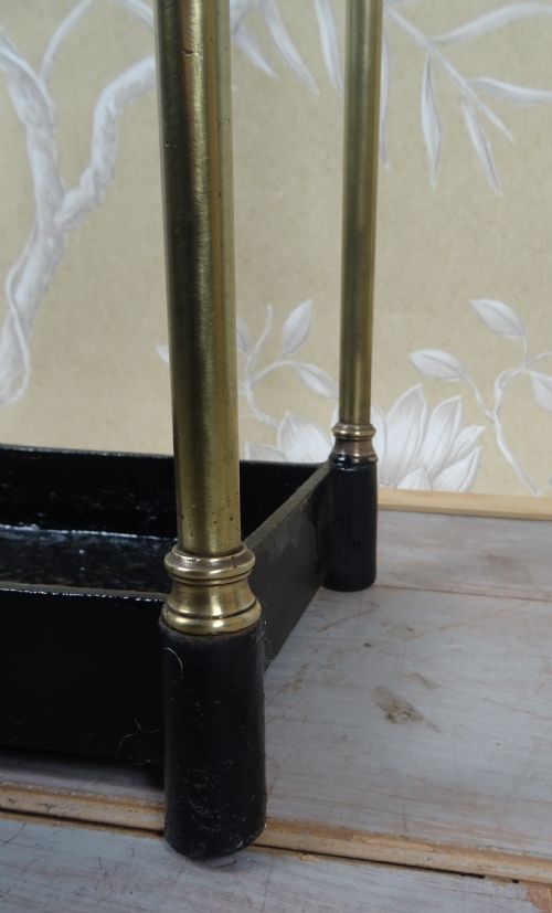 ANTIQUE BRASS UMBRELLA STICK HALL STAND - ADDITIONAL PHOTO 7