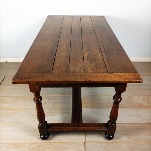 ANTIQUE OAK GEORGIAN FARMHOUSE COUNTRY TABLE - ADDITIONAL PHOTO 2