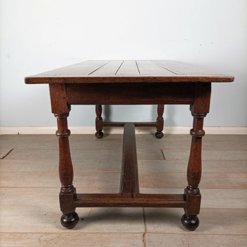 ANTIQUE OAK GEORGIAN FARMHOUSE COUNTRY TABLE - ADDITIONAL PHOTO 3
