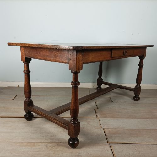 ANTIQUE OAK GEORGIAN FARMHOUSE COUNTRY TABLE - ADDITIONAL PHOTO 1