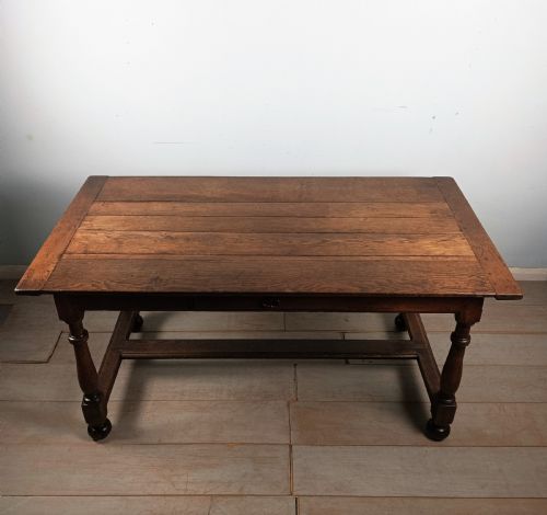 ANTIQUE OAK GEORGIAN FARMHOUSE COUNTRY TABLE - ADDITIONAL PHOTO 6