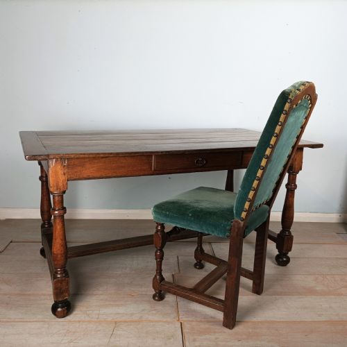 ANTIQUE OAK GEORGIAN FARMHOUSE COUNTRY TABLE - ADDITIONAL PHOTO 8