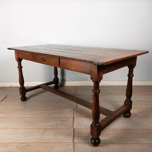 ANTIQUE OAK GEORGIAN FARMHOUSE COUNTRY TABLE - ADDITIONAL PHOTO 11
