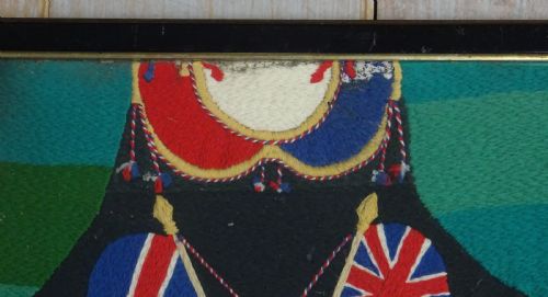 PAIR OF VICTORIAN MILITARY WOOLWORKS NORFOLK REGIMENT - ADDITIONAL PHOTO 10