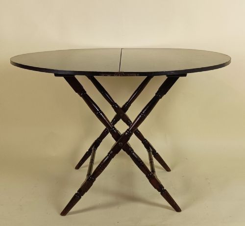 ANTIQUE FOLDING COACHING OR CAMPAIGN TABLE - ADDITIONAL PHOTO 5