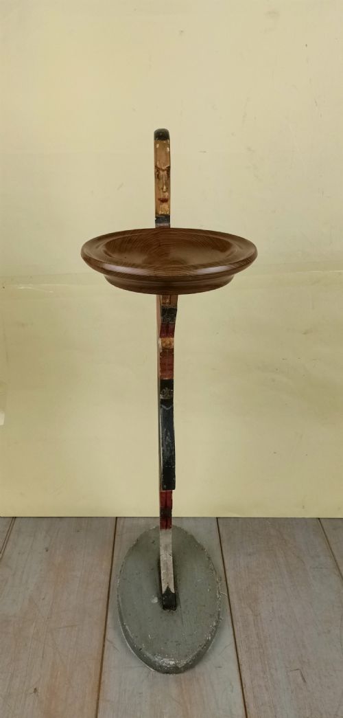 1920S MILITARY PAINTED SOLDIER DUMB WAITER CARD STAND - ADDITIONAL PHOTO 2