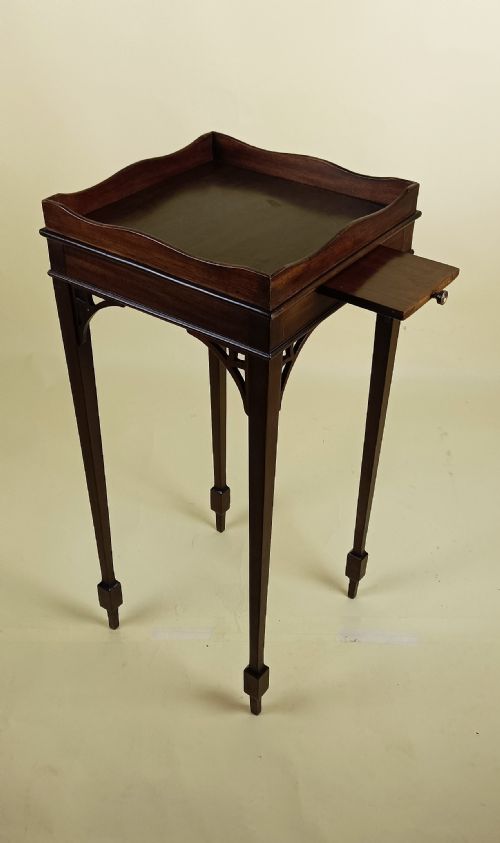 EDWARDIAN MAHOGANY KETTLE STAND - ADDITIONAL PHOTO 3