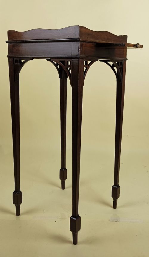 EDWARDIAN MAHOGANY KETTLE STAND - ADDITIONAL PHOTO 4