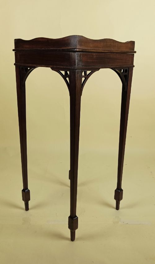 EDWARDIAN MAHOGANY KETTLE STAND - ADDITIONAL PHOTO 5