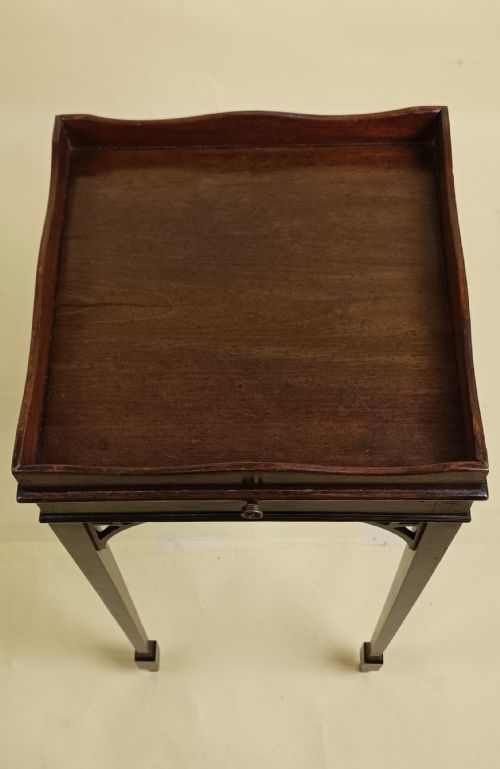EDWARDIAN MAHOGANY KETTLE STAND - ADDITIONAL PHOTO 8