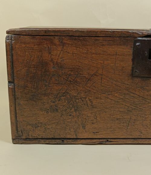 ANTIQUE ELM BIBLE BOX - ADDITIONAL PHOTO 5