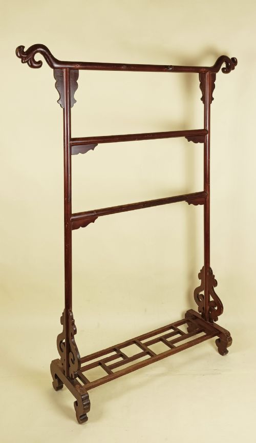 ANTIQUE CHINESE CARVED HALL STAND - ADDITIONAL PHOTO 5