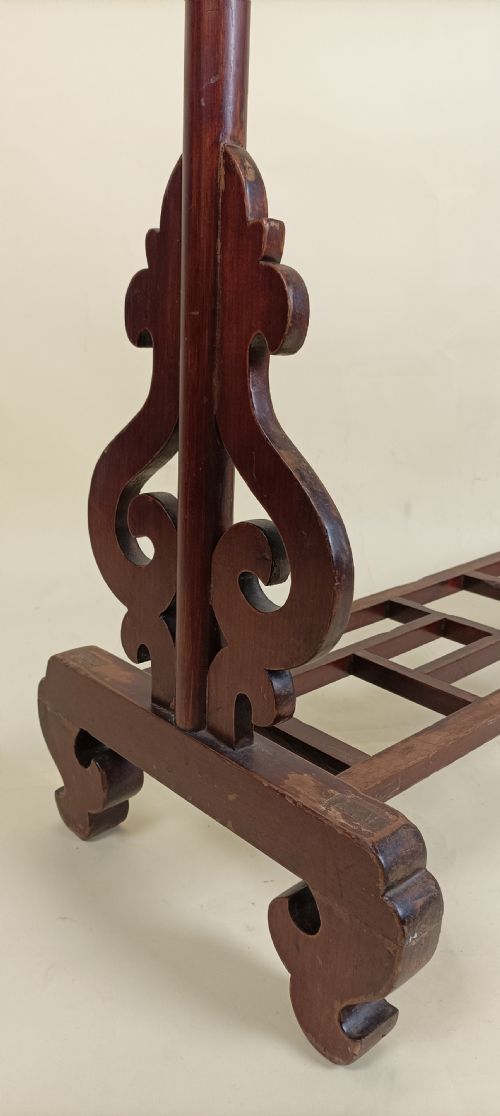 ANTIQUE CHINESE CARVED HALL STAND - ADDITIONAL PHOTO 6