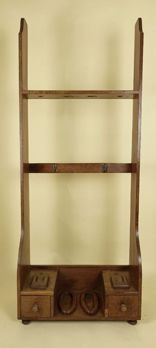 antique early 20th century oak vertical gun rack - CATEGORY: ANTIQUE MISCELLANEOUS - DATED 1920