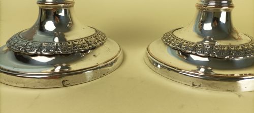 PAIR OF SILVER PLATED TELESCOPIC CANDLESTICKS - ADDITIONAL PHOTO 3