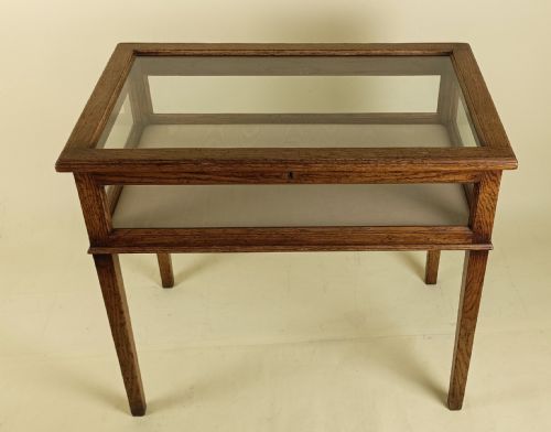 EDWARDIAN OAK DISPLAY TABLE - ADDITIONAL PHOTO 3