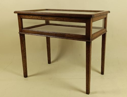 EDWARDIAN OAK DISPLAY TABLE - ADDITIONAL PHOTO 7