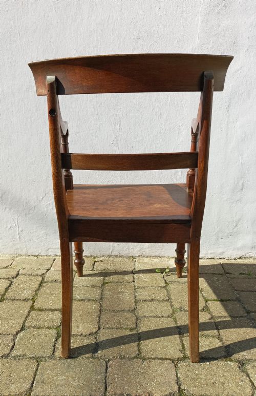 COUNTRY OAK LATE GEORGE III OPEN ARMCHAIR - ADDITIONAL PHOTO 3