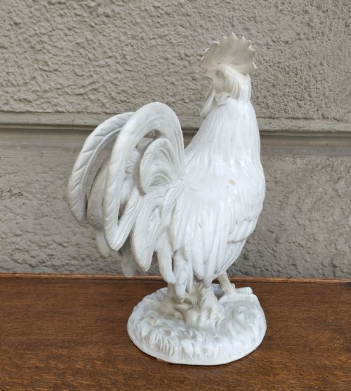ANTIQUE VIENNA PORCELAIN ROOSTER - ADDITIONAL PHOTO 3