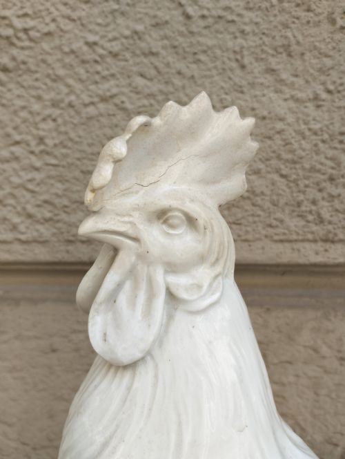 ANTIQUE VIENNA PORCELAIN ROOSTER - ADDITIONAL PHOTO 4