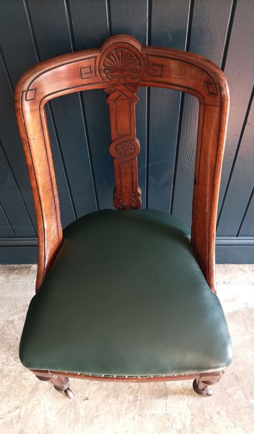 A SUPERB MAHOGANY VICTORIAN LIBRARY DESK CHAIR - ADDITIONAL PHOTO 9