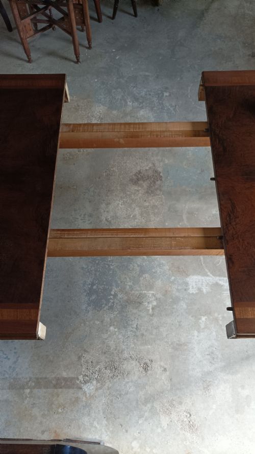 FRENCH EXTENDING WALNUT PAINTED DINING CENTRE TABLE - ADDITIONAL PHOTO 10