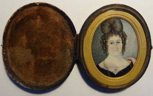 FINE GEORGIAN PORTRAIT MINIATURE OF A LADY - ADDITIONAL PHOTO 4