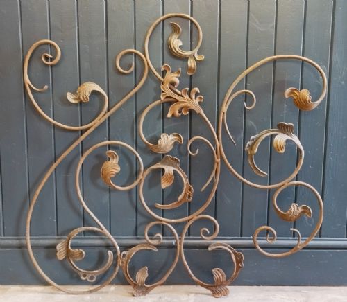 ANTIQUE DECORATIVE WROUGHT IRON PANELS - ADDITIONAL PHOTO 1