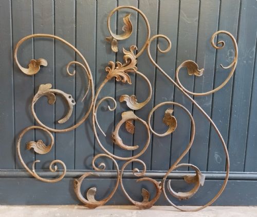 ANTIQUE DECORATIVE WROUGHT IRON PANELS - ADDITIONAL PHOTO 2