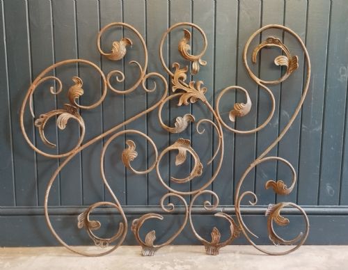 ANTIQUE DECORATIVE WROUGHT IRON PANELS - ADDITIONAL PHOTO 3