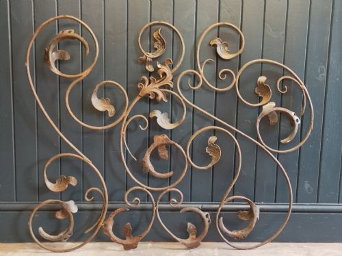 ANTIQUE DECORATIVE WROUGHT IRON PANELS - ADDITIONAL PHOTO 4