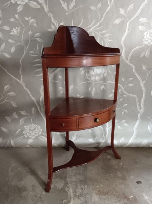 GEORGIAN MAHOGANY CORNER WASHSTAND - ADDITIONAL PHOTO 6