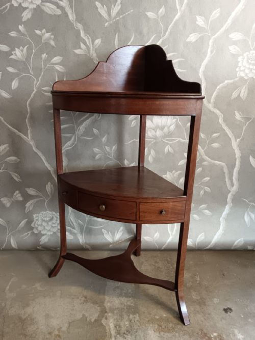 GEORGIAN MAHOGANY CORNER WASHSTAND - ADDITIONAL PHOTO 7