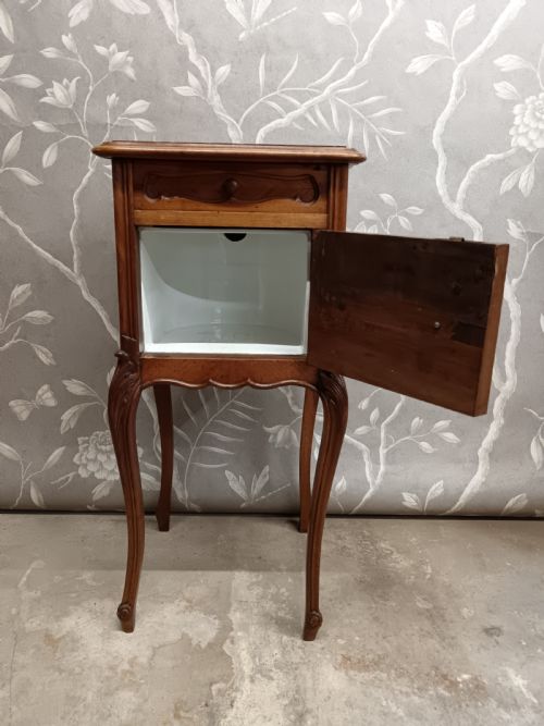 ANTIQUE FRENCH BEDSIDE CABINET CIRCA 1900 - ADDITIONAL PHOTO 1