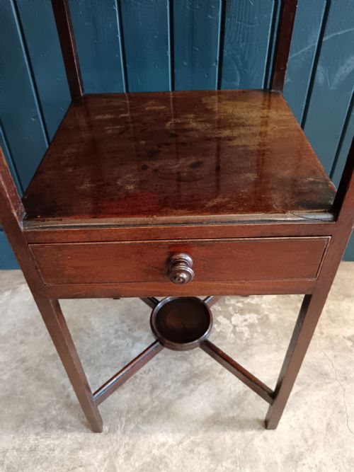 GEORGIAN MAHOGANY BEDSIDE TABLE - ADDITIONAL PHOTO 4