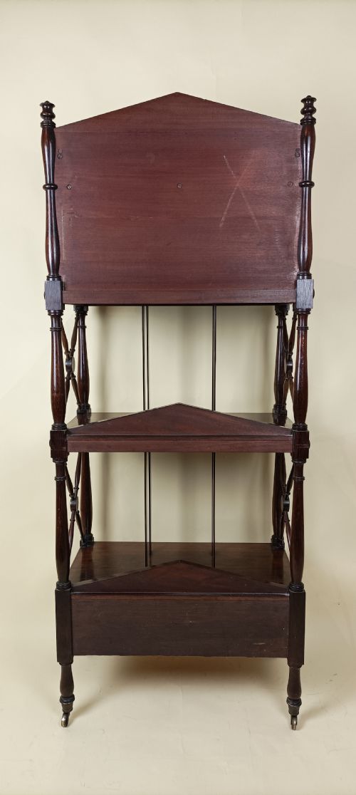 REGENCY ROSEWOOD CANTERBURY MUSIC BOOKS ETAGERE WHAT NOT - ADDITIONAL PHOTO 4