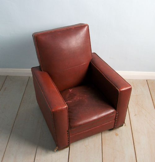 ART DECO CHILD'S CLUB CHAIR - ADDITIONAL PHOTO 8