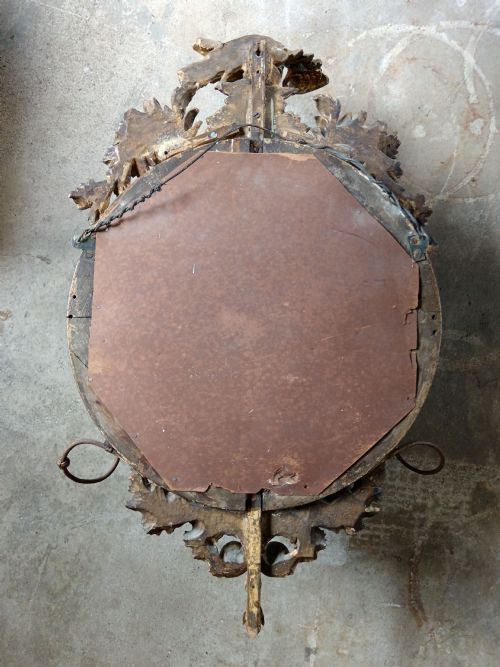 A REGENCY GILTWOOD GIRANDOLE CONVEX WALL MIRROR - ADDITIONAL PHOTO 7