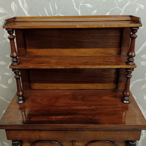 SMALL REGENCY MAHOGANY CHIFFONIER - ADDITIONAL PHOTO 9