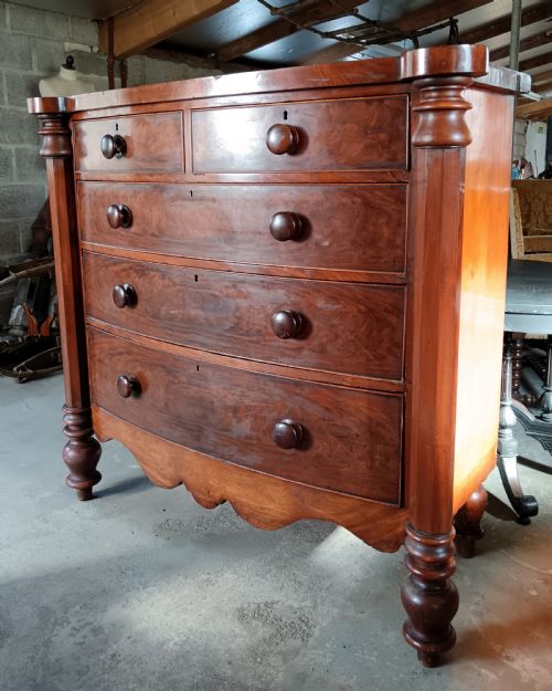 VICTORIAN GRAND TALL SCOTTISH CHEST OF DRAWERS - ADDITIONAL PHOTO 1