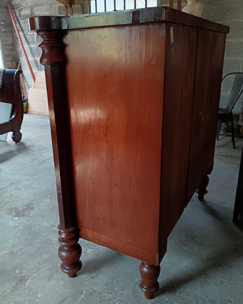 VICTORIAN GRAND TALL SCOTTISH CHEST OF DRAWERS - ADDITIONAL PHOTO 3